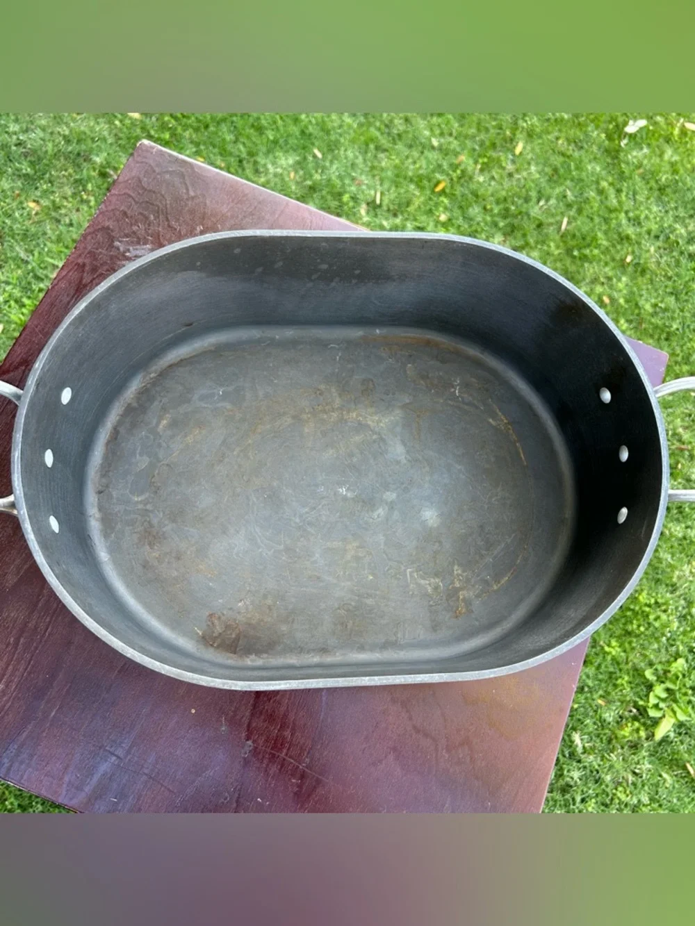 Vintage Magnalite GHC Dutch Oven Roaster w/Trivet 15.5” 13QT Aluminum USA Made